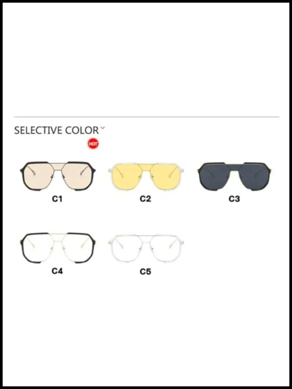 Oversized Square Shield Sunglasses UV400 Non-Polarized